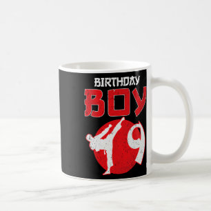 Karate Taekwondo 9 Years Old Birthday Martial Arts Coffee Mug