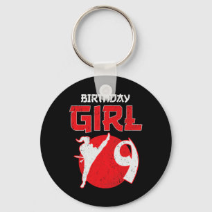 Karate Taekwondo 9 Years Old Birthday Martial Arts Key Ring