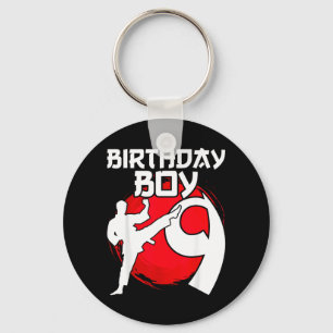 Karate Taekwondo 9 Years Old Birthday Martial Arts Key Ring