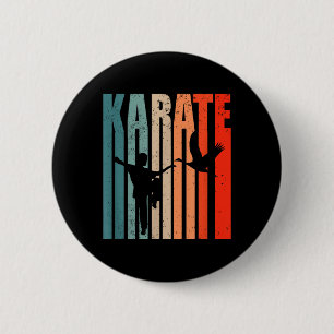 Karate Taekwondo Aïkido Ju-Jutsu Kung-Fu Vintage 6 Cm Round Badge