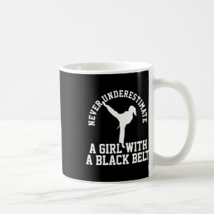 Karate Taekwondo Blackbelt Girl Coffee Mug