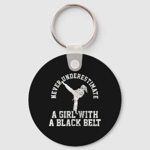 Karate Taekwondo Blackbelt Key Ring