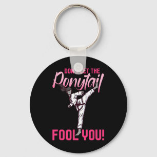 Karate Taekwondo Girls Gift  Key Ring