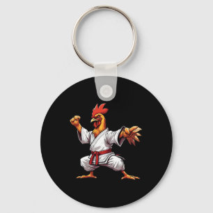 Karate Taekwondo Judo Kung Fu Chicken Rooster Gift Key Ring