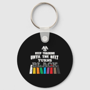 Karate Taekwondo - Keep Training Until The Belt Tu Key Ring