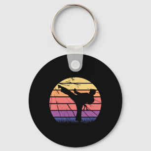 Karate Taekwondo Mixed Martial Arts Retro Vintage Key Ring