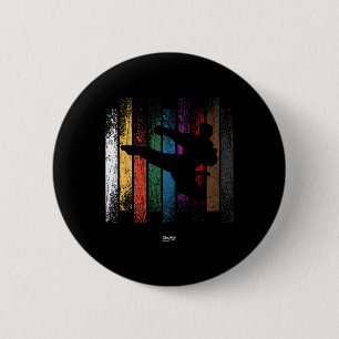 Karate Taekwondo Tkd Martial Arts Mens Boys 6 Cm Round Badge