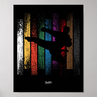 Karate Taekwondo Tkd Martial Arts Mens Boys Poster