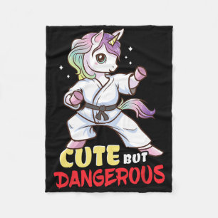 Karate Taekwondo Unicorn Gift Fleece Blanket