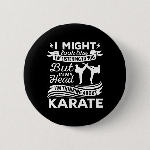 Karate Teacher Karateka Student Martial Arts Lover 6 Cm Round Badge