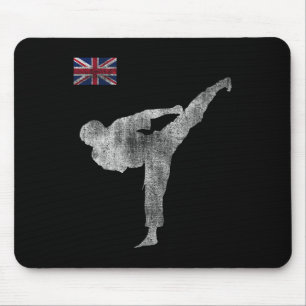 Karate Team Martial Arts Mma Kick England English Mouse Pad