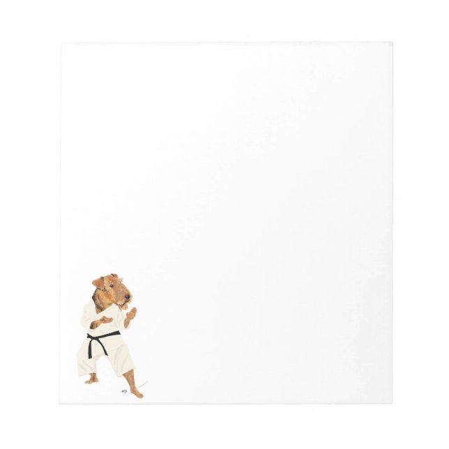 Karate Terrier Notepad (Front)