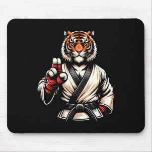 Karate Tiger Fierce Discipline Champion 1 Mouse Pad