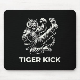 Karate Tiger Kick Fierce Martial Arts  Mouse Pad