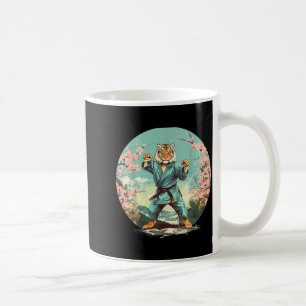 Karate Tiger Sakura Flowers Jiu-Jitsu Judo Tiger Coffee Mug