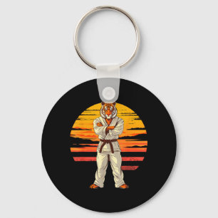 Karate Tiger Sunset Jiu-Jitsu Taekwondo Mma Tiger Key Ring
