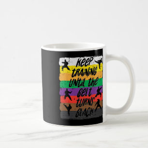 Karate Training Belt Turns Black Martial Arts Men Coffee Mug