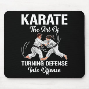 Karate Training Offence Black Belt Sport Martial A Mouse Pad