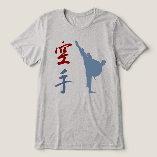 Karate Tri-Blend Shirt (Design Front)