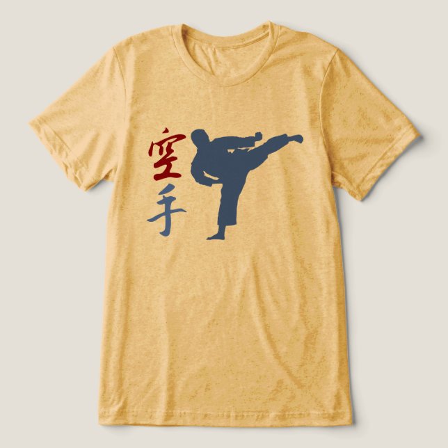 Karate Tri-Blend Shirt (Design Front)