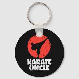 Karate Uncle Fighter Japanese Martial Arts Men Bir Key Ring