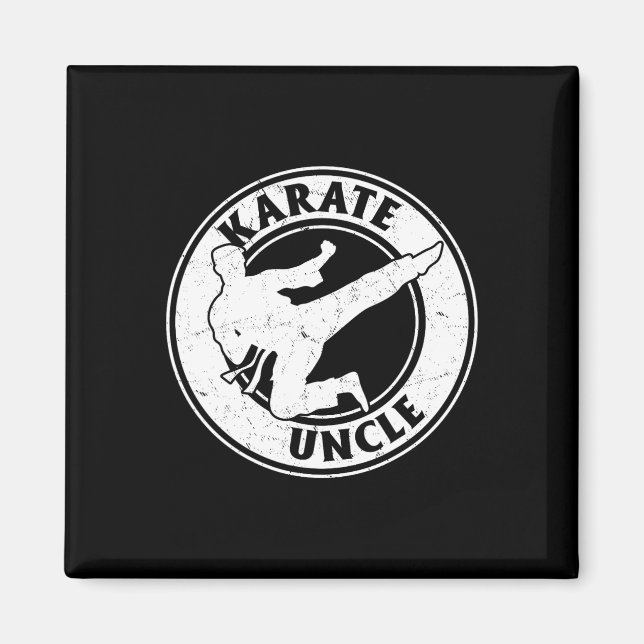 Karate Uncle Karate Fighting Uncle Karate  Magnet (Front)