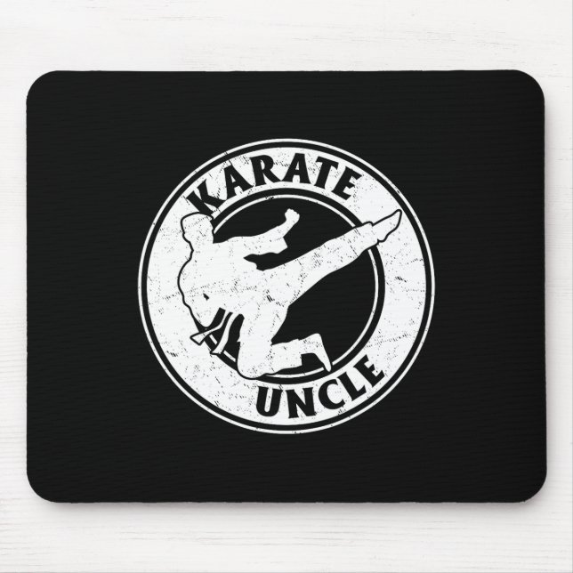 Karate Uncle Karate Fighting Uncle Karate  Mouse Pad (Front)
