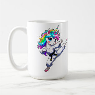Karate unicorn  coffee mug