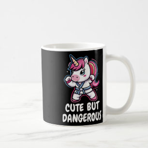 Karate Unicorn Cute But Dangerous Funny Martial Ar Coffee Mug