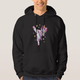 Karate Unicorn Girl Cute Martial Arts Training Gra Hoodie