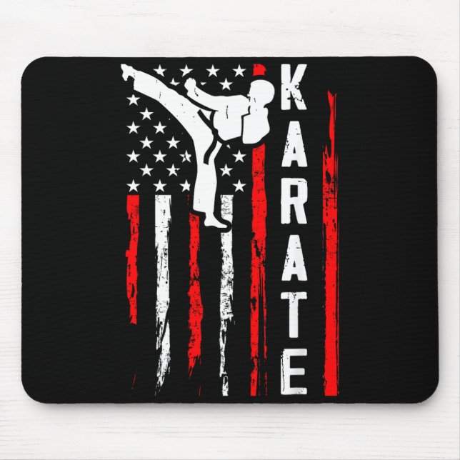 Karate USA American Flag Mouse Pad (Front)