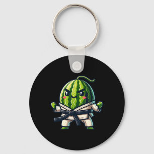 Karate Watermelon Master Cute Fighter Key Ring