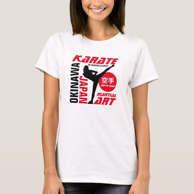 Karate Woman T-Shirt (Front)
