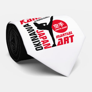 Karate Woman Tie