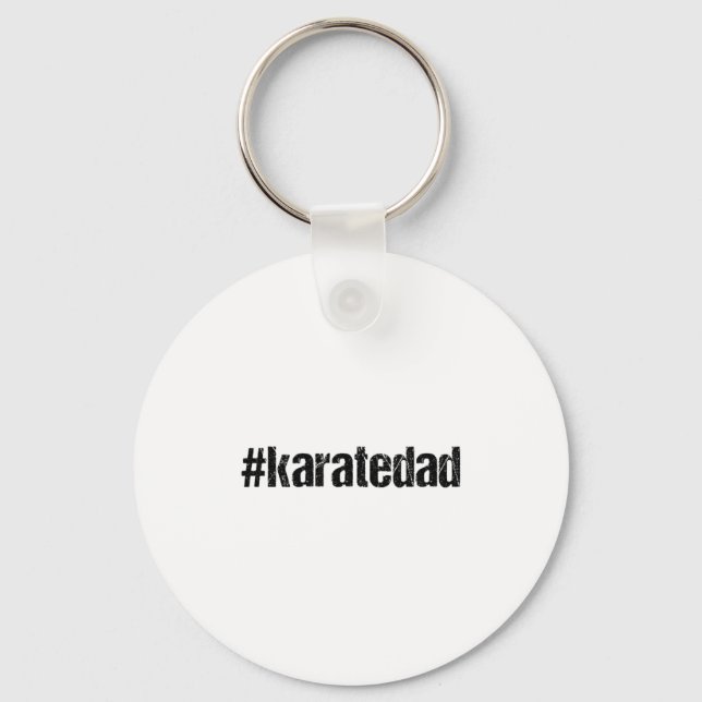 Karatedad Funny Karate Dad T Shirt  Key Ring (Front)