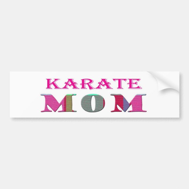 KarateMom Bumper Sticker (Front)