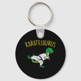 Karatesaurus Trex Karate Funny Dinosaur Martial Ar Key Ring