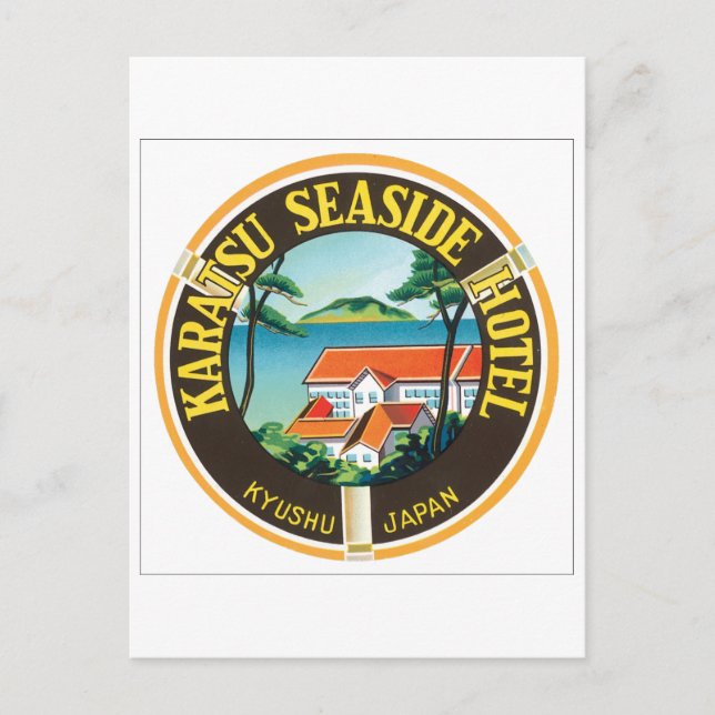 Karatsu Seaside Hotel Postcard (Front)