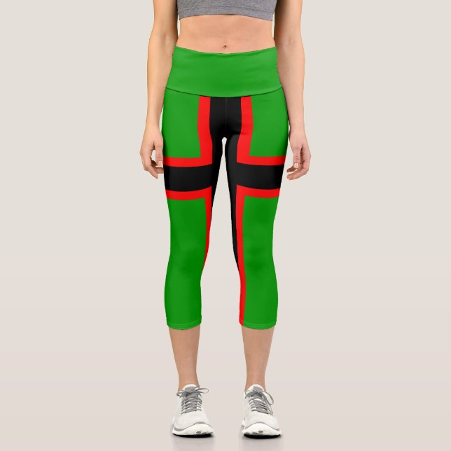 Karelia National Flag Capri Leggings (Front)