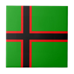 Karelia National Flag Ceramic Tile