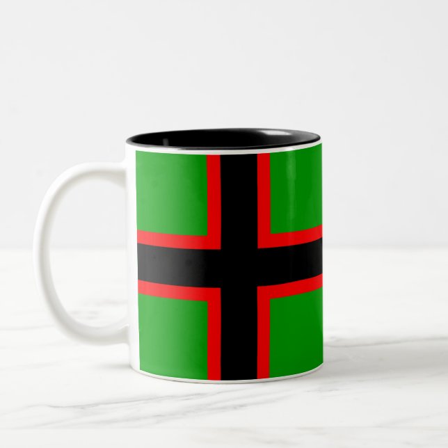 Karelia National Flag Two-Tone Coffee Mug (Left)