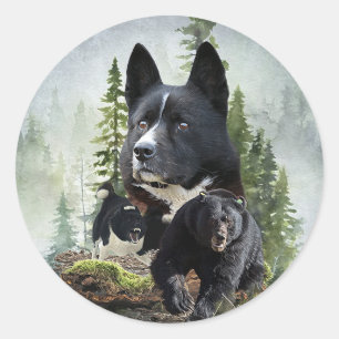 Karelian Bear Dog    Classic Round Sticker