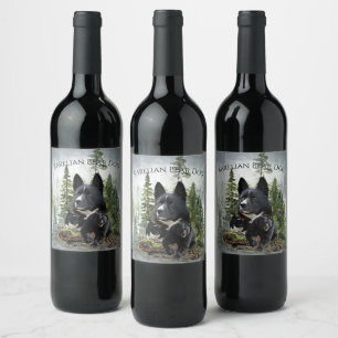Karelian Bear Dog     Wine Label