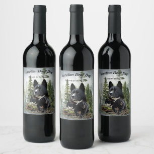 Karelian Bear Dog     Wine Label