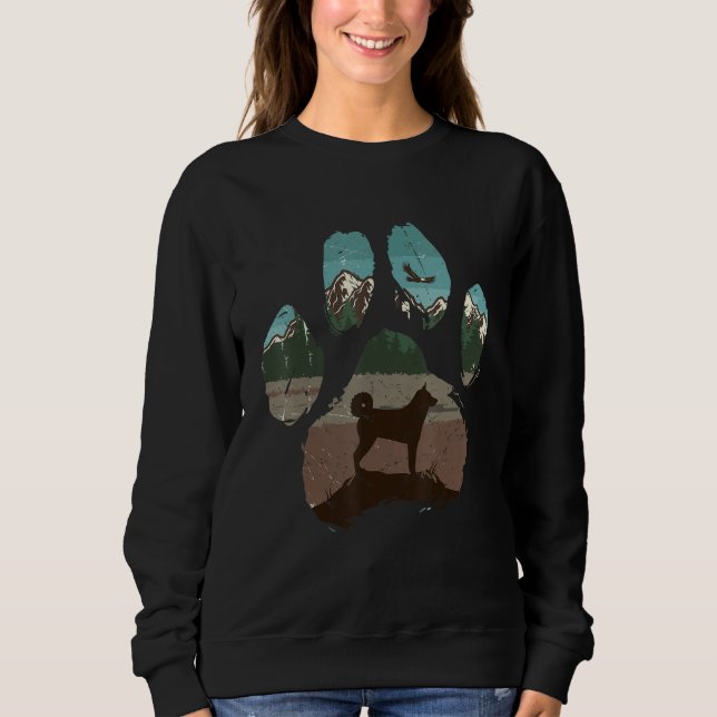 Karelian Bear Paw Mom Dad Dog  Women Sweatshirt (Front)