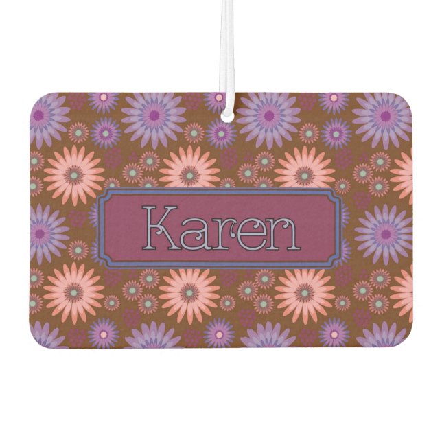 Karen Berries N Blooms Car Air Freshener (Front)