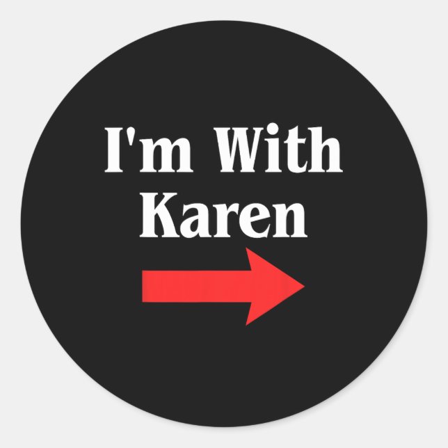 Karen Halloween Costume  Classic Round Sticker (Front)