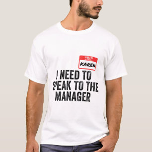 Karen Halloween Costume Funny Couples Matching Laz T-Shirt