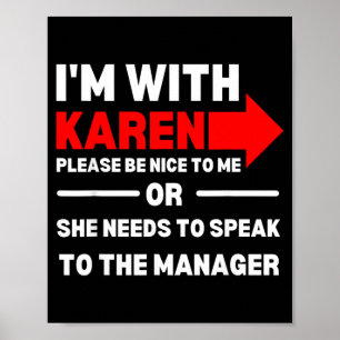 Karen Halloween Costume Funny Need to Speak to The Poster