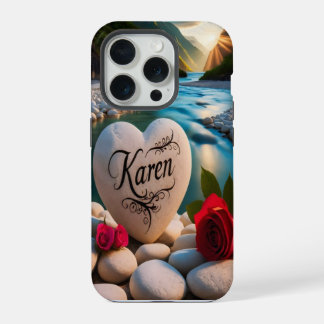 Karen's Heart by the River iPhone 15 Pro Case